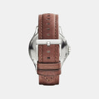 Men Quartz Blue Dial Analog Leather Watch AX2133I