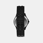 Hampton Men Quartz Black Dial Analog Stainless Steel Watch AX2144