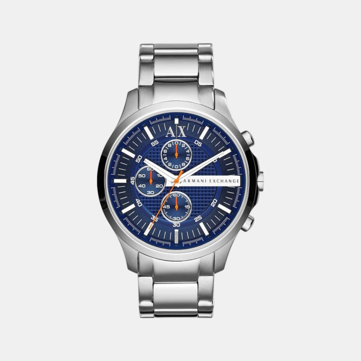 Men Quartz Blue Dial Chronograph Stainless Steel Watch AX2155