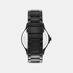 Hampton Men Quartz Black Dial Chronograph Stainless Steel Watch AX2164