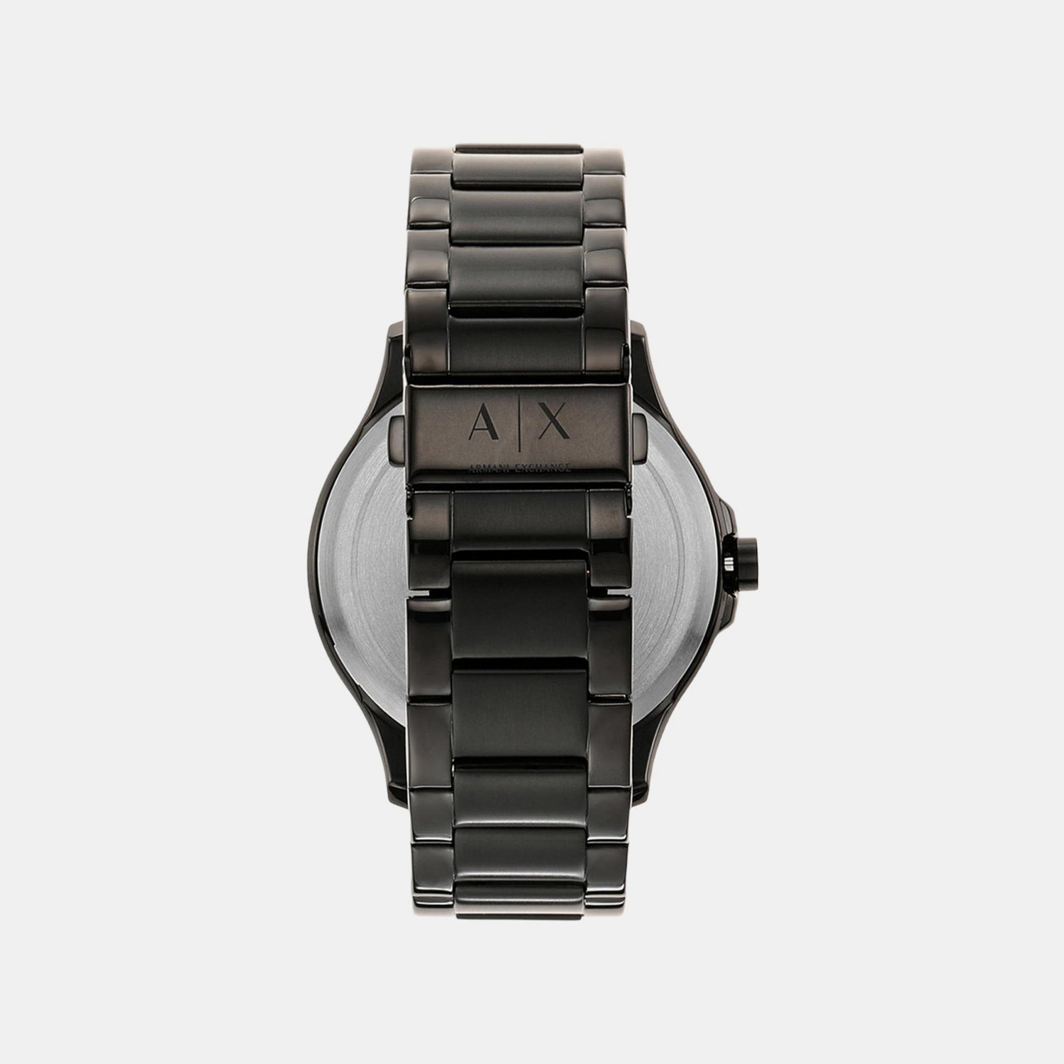 Hampton Men Quartz Black Dial Analog Stainless Steel Watch AX2413