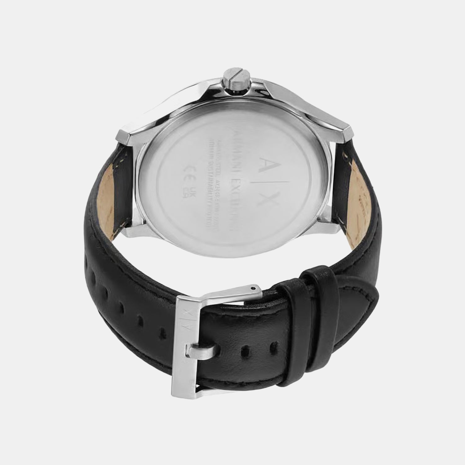 Men Automatic Grey Dial Analog Leather Watch AX2445