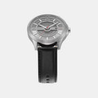 Men Automatic Grey Dial Analog Leather Watch AX2445