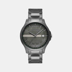 Na Men Quartz Green Dial Analog Stainless Steel Watch AX2455