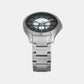 Men Quartz Black Dial Multi-Function Stainless Steel Watch AX2459