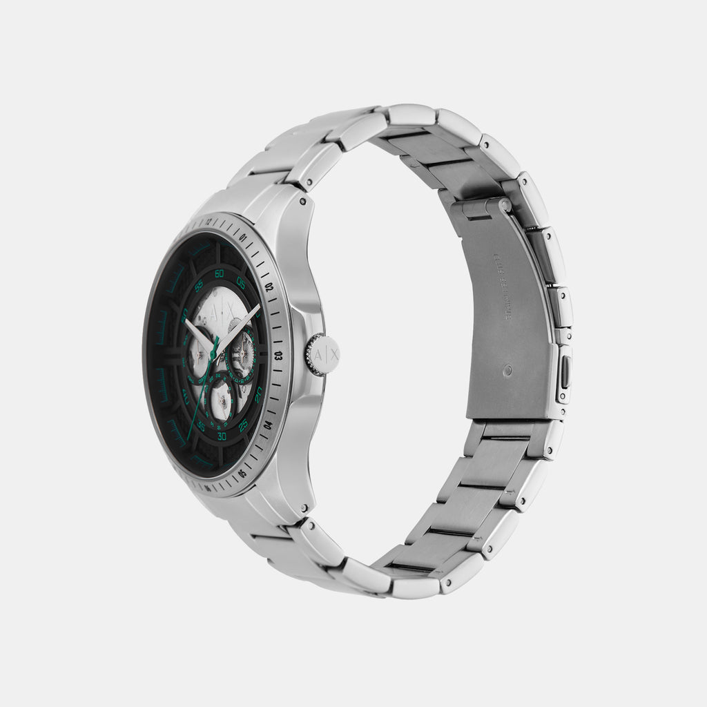 Armani Exchange Men Round Black watch