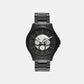 Men Quartz Black Dial Multi-Function Stainless Steel Watch AX2460