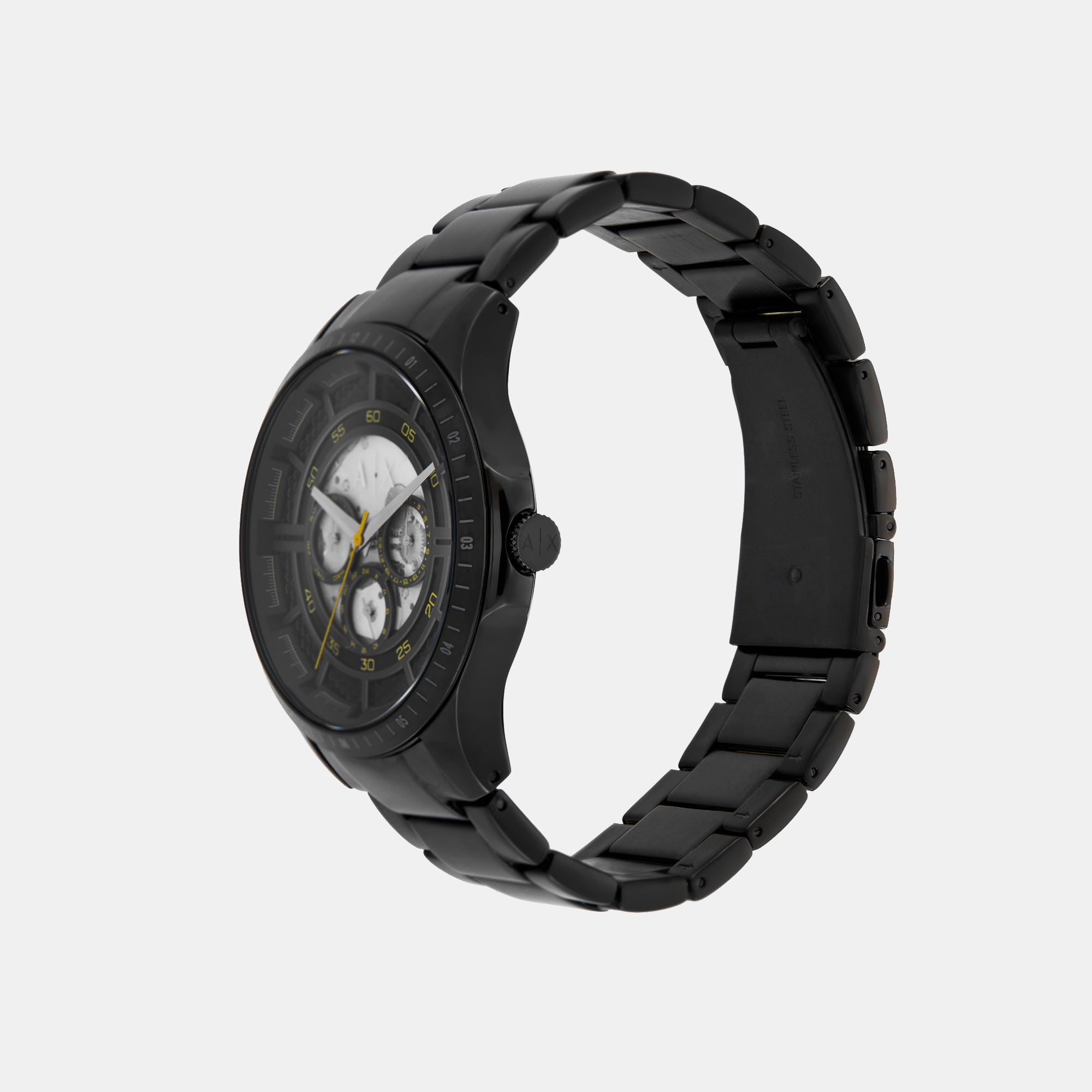 Armani Exchange Men Round Black watch