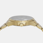 Men Quartz Black Dial Multi-Function Stainless Steel Watch AX2461
