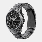 Men Quartz Grey Dial Chronograph Stainless Steel Watch AX2462