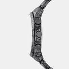 Men Quartz Grey Dial Chronograph Stainless Steel Watch AX2462