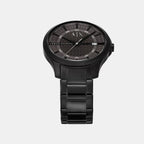 Men Quartz Grey Dial Analog Stainless Steel Watch AX2464