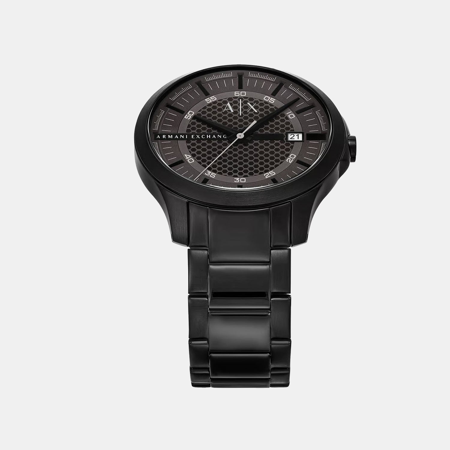 Men Quartz Grey Dial Analog Stainless Steel Watch AX2464