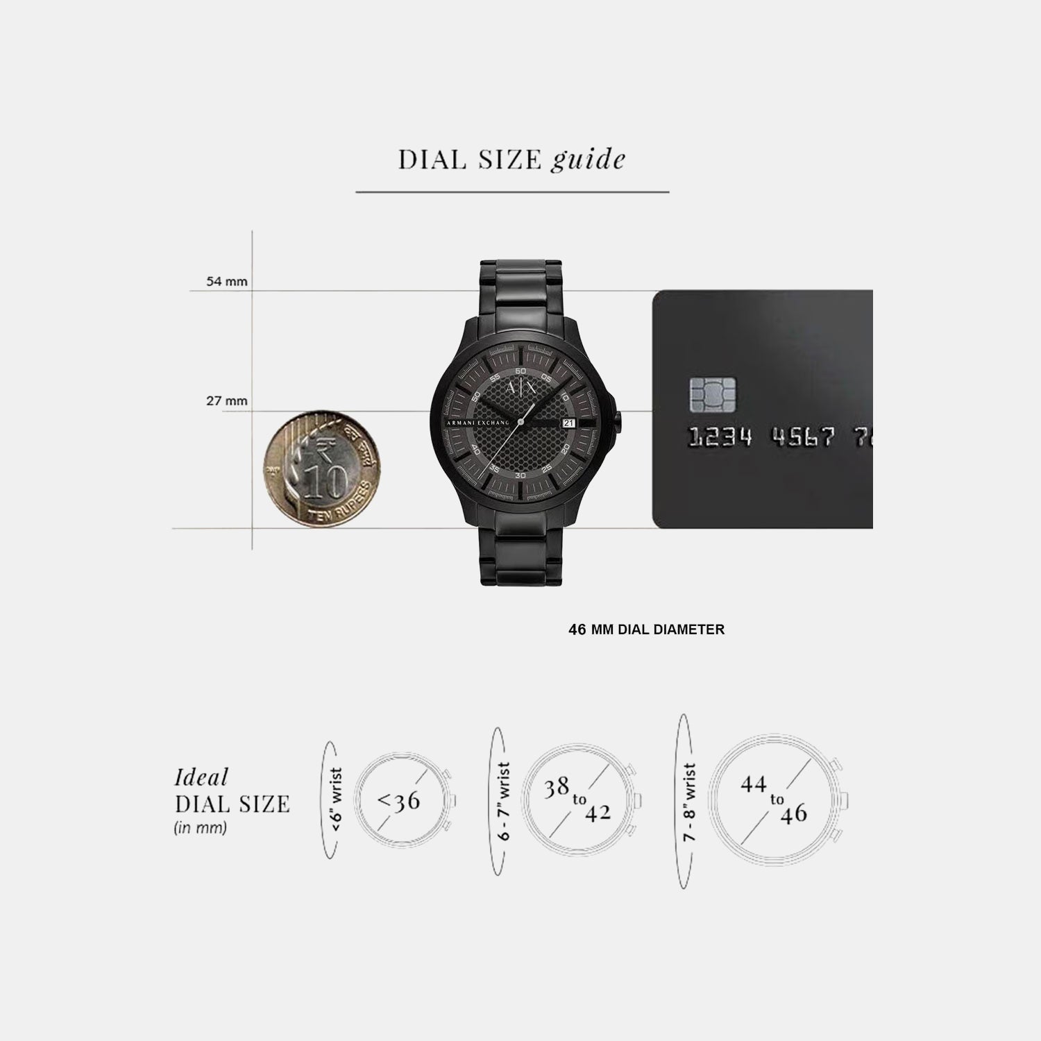 Men Quartz Grey Dial Analog Stainless Steel Watch AX2464