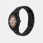 Men Quartz Black Dial Analog Stainless Steel Watch AX2465