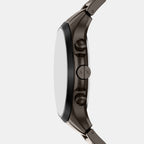 Men Quartz Brown Dial Chronograph Stainless Steel Watch AX2467