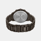 Men Quartz Brown Dial Chronograph Stainless Steel Watch AX2467