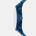 Men Quartz Blue Dial Chronograph Stainless Steel Watch AX2468
