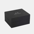 Men Quartz Two Tone Dial Chronograph Stainless Steel Watch AX2513