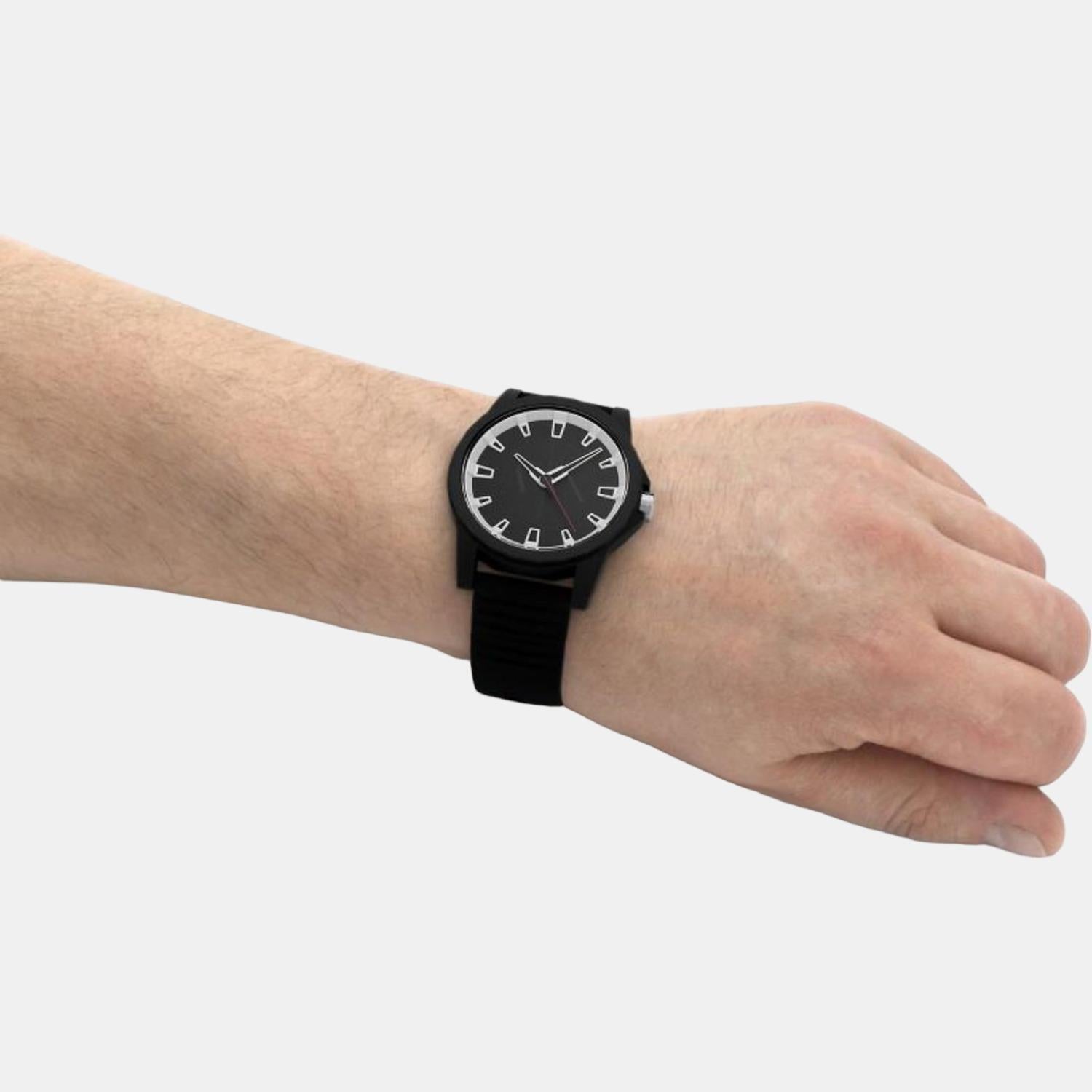 Armani Exchange Silicone Round watch