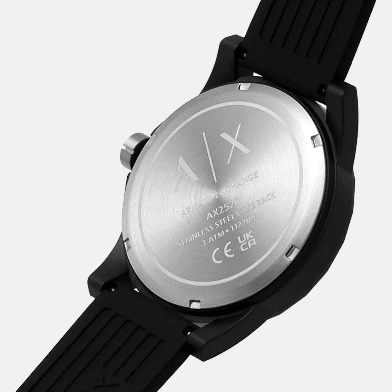 Armani Exchange Male Analog Silicon Watch | Armani Exchange – Just