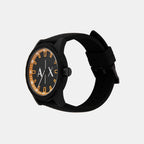 Armani Exchange Men Round Black watch
