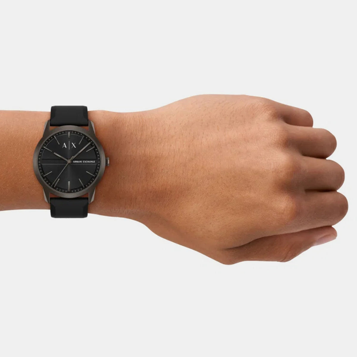 Lexon Men Quartz Black Dial Analog Silicone Watch AX2652