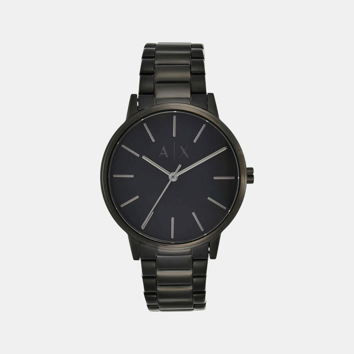 Cayde Men Quartz Black Dial Analog Stainless Steel Watch AX2701
