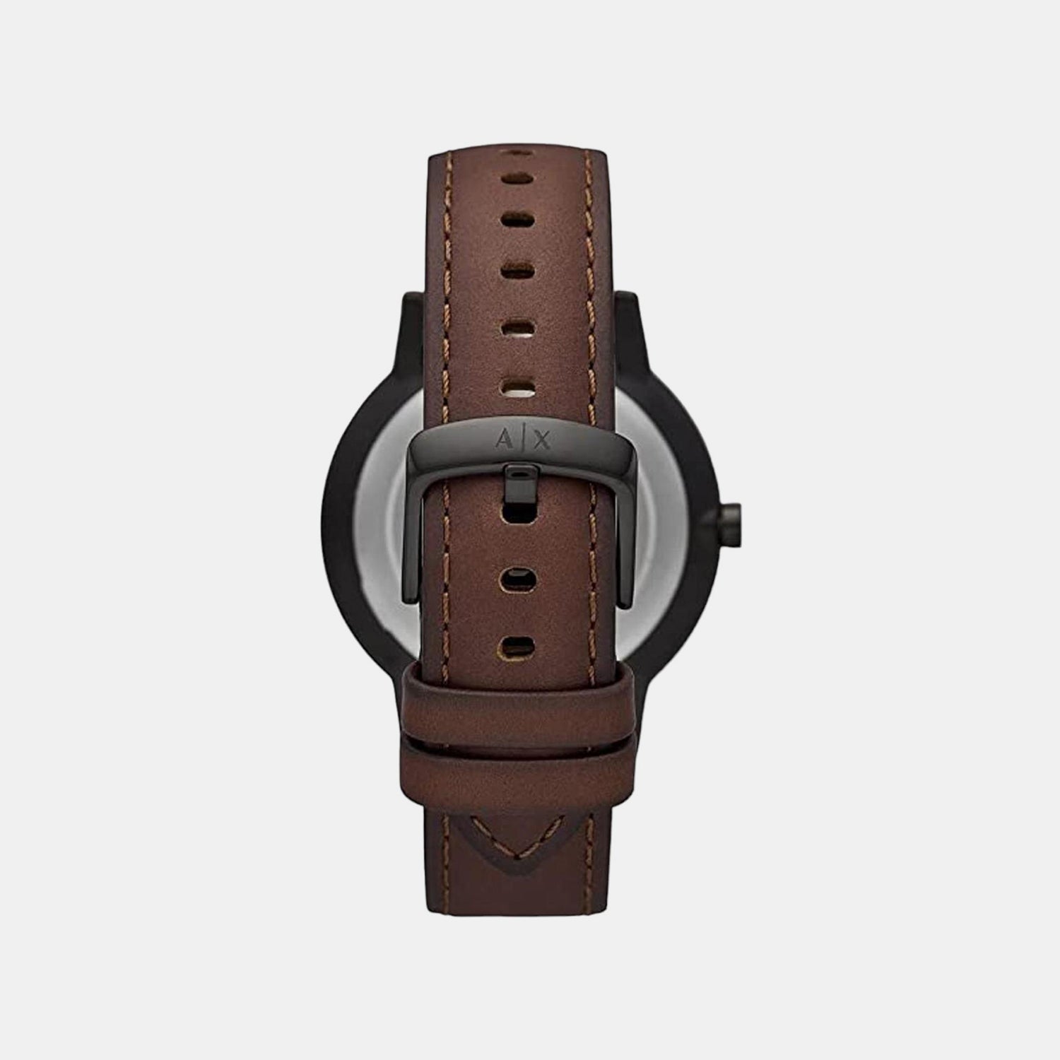 Cayde Men Quartz Black Dial Analog Leather Watch AX2706