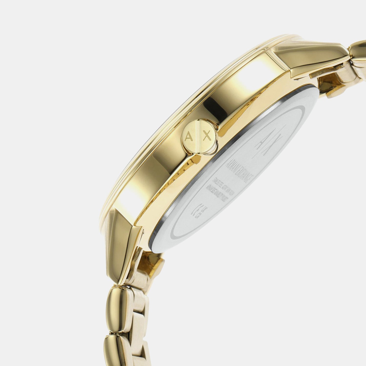 Na Men Quartz Black Dial Chronograph Stainless Steel Watch AX2747