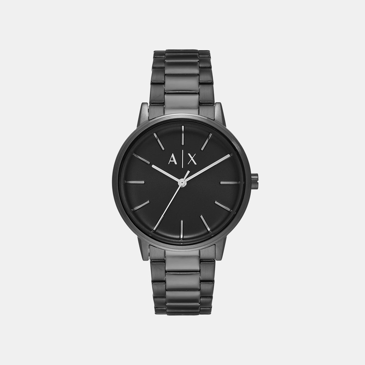 Cayde Men Quartz Black Dial Analog Stainless Steel Watch AX2761