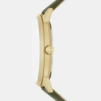 Cayde Men Quartz Green Dial Analog Fabric Watch AX2765