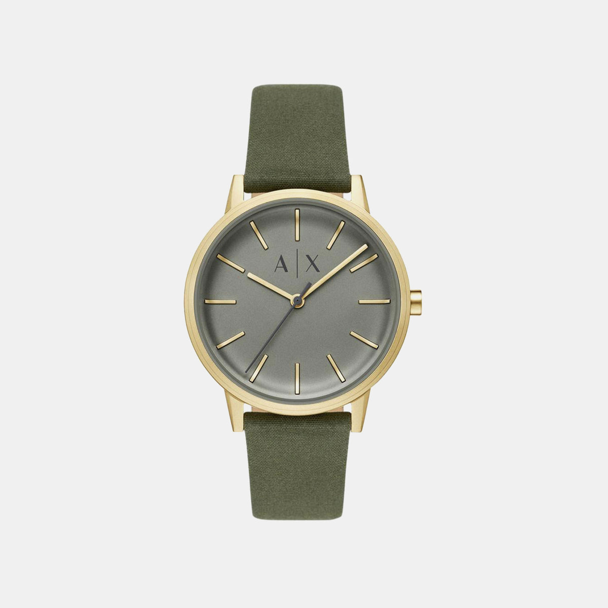Cayde Men Quartz Green Dial Analog Fabric Watch AX2765