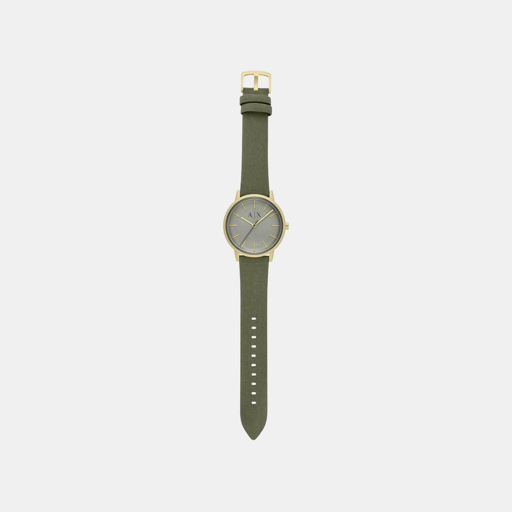 Cayde Men Quartz Green Dial Analog Fabric Watch AX2765