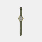 Cayde Men Quartz Green Dial Analog Fabric Watch AX2765