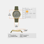 Cayde Men Quartz Green Dial Analog Fabric Watch AX2765