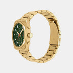 Men Quartz Green Dial Analog Stainless Steel Watch AX2822