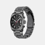 Men Quartz Black Dial Analog Stainless Steel Watch AX2823