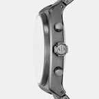 Men Quartz Black Dial Analog Stainless Steel Watch AX2823