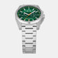 Men Quartz Green Dial Chronograph Stainless Steel Watch AX2862