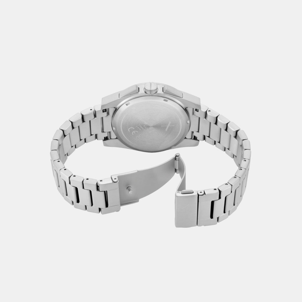 Men Quartz Green Dial Chronograph Stainless Steel Watch AX2862