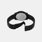 Men Quartz Black Dial Chronograph Stainless Steel Watch AX2864