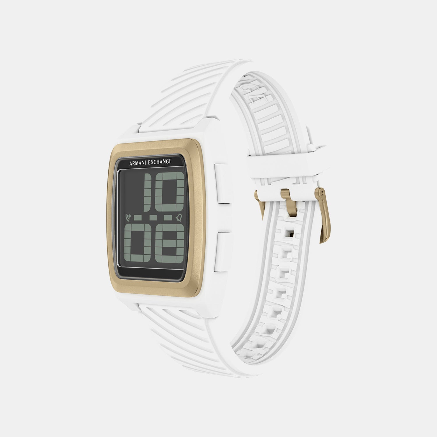 Men Quartz Grey Dial Digital Silicone Watch AX2968