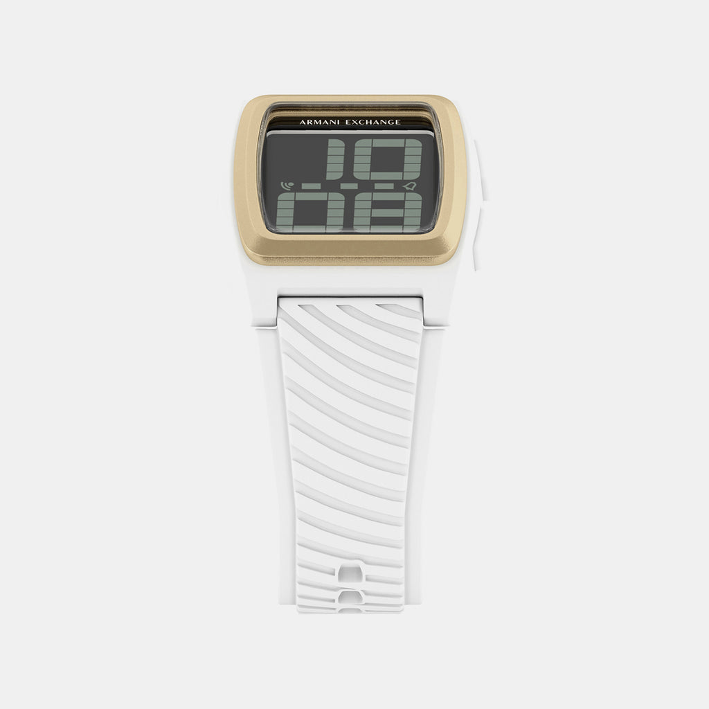 Men Quartz Grey Dial Digital Silicone Watch AX2968