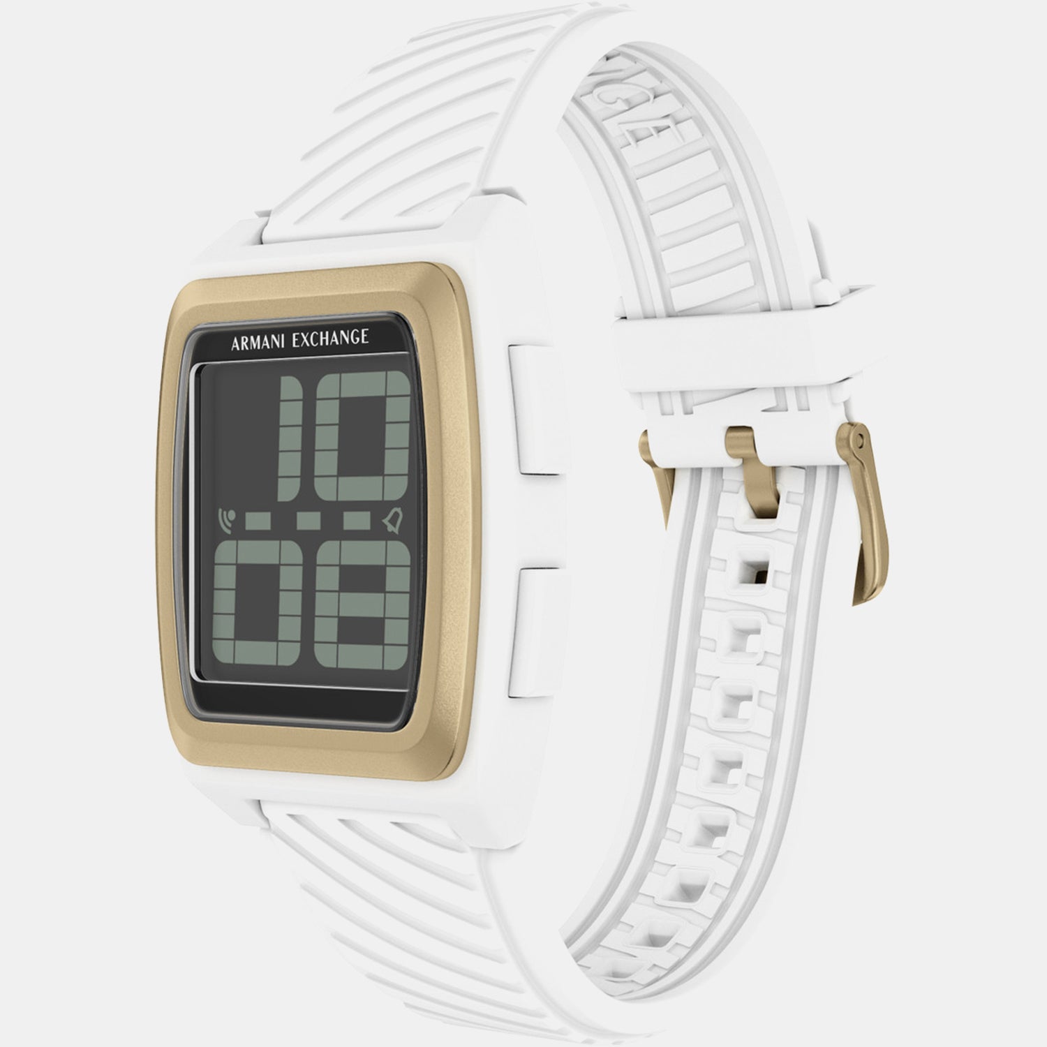 Men Quartz Grey Dial Digital Silicone Watch AX2968