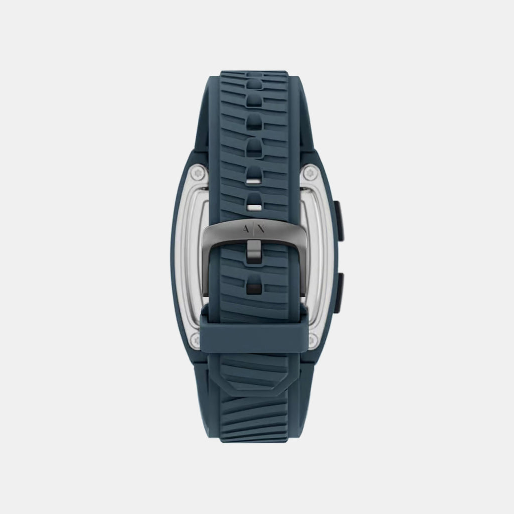 Men Quartz Grey Dial Digital Silicone Watch AX2970