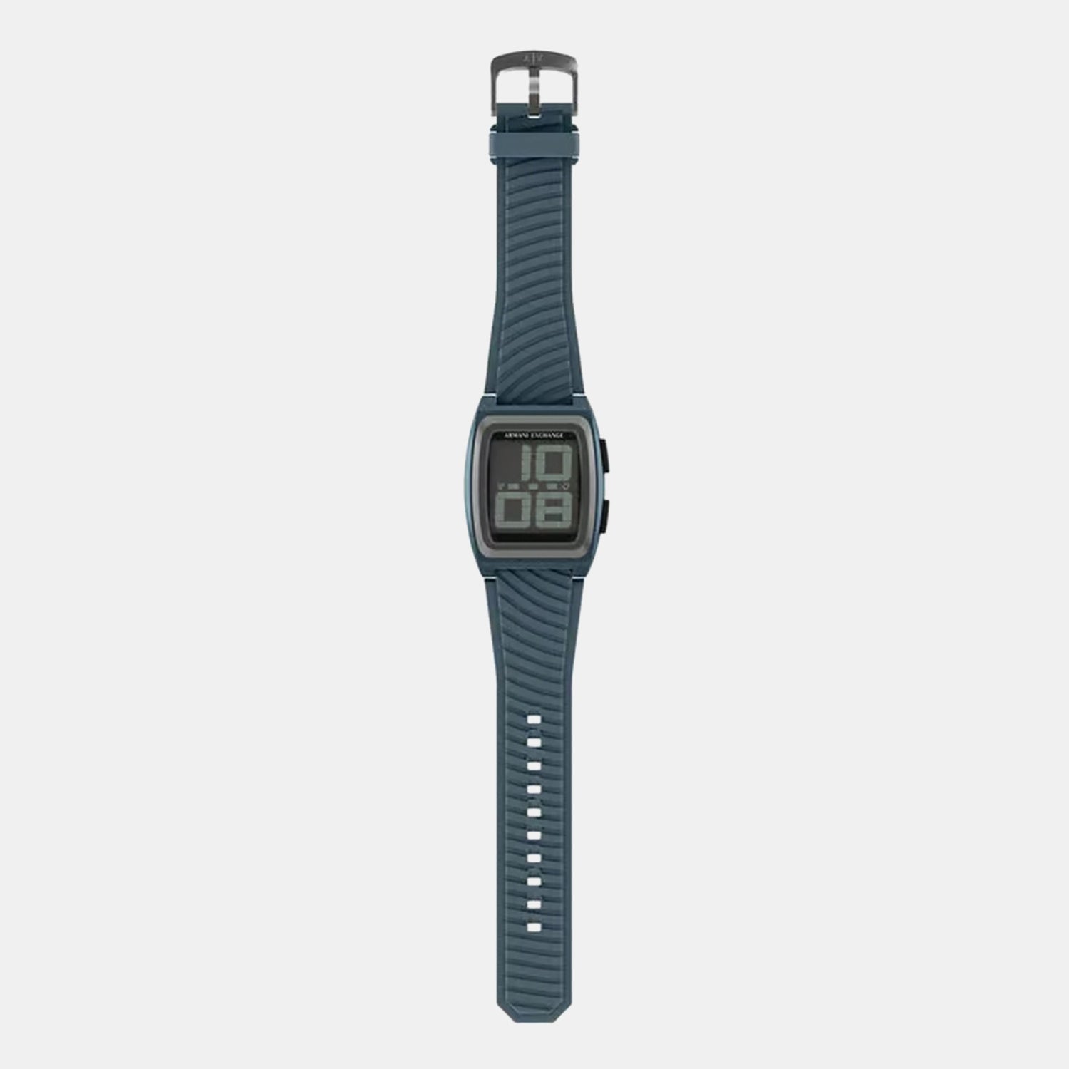 Men Quartz Grey Dial Digital Silicone Watch AX2970