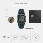 Men Quartz Grey Dial Digital Silicone Watch AX2970