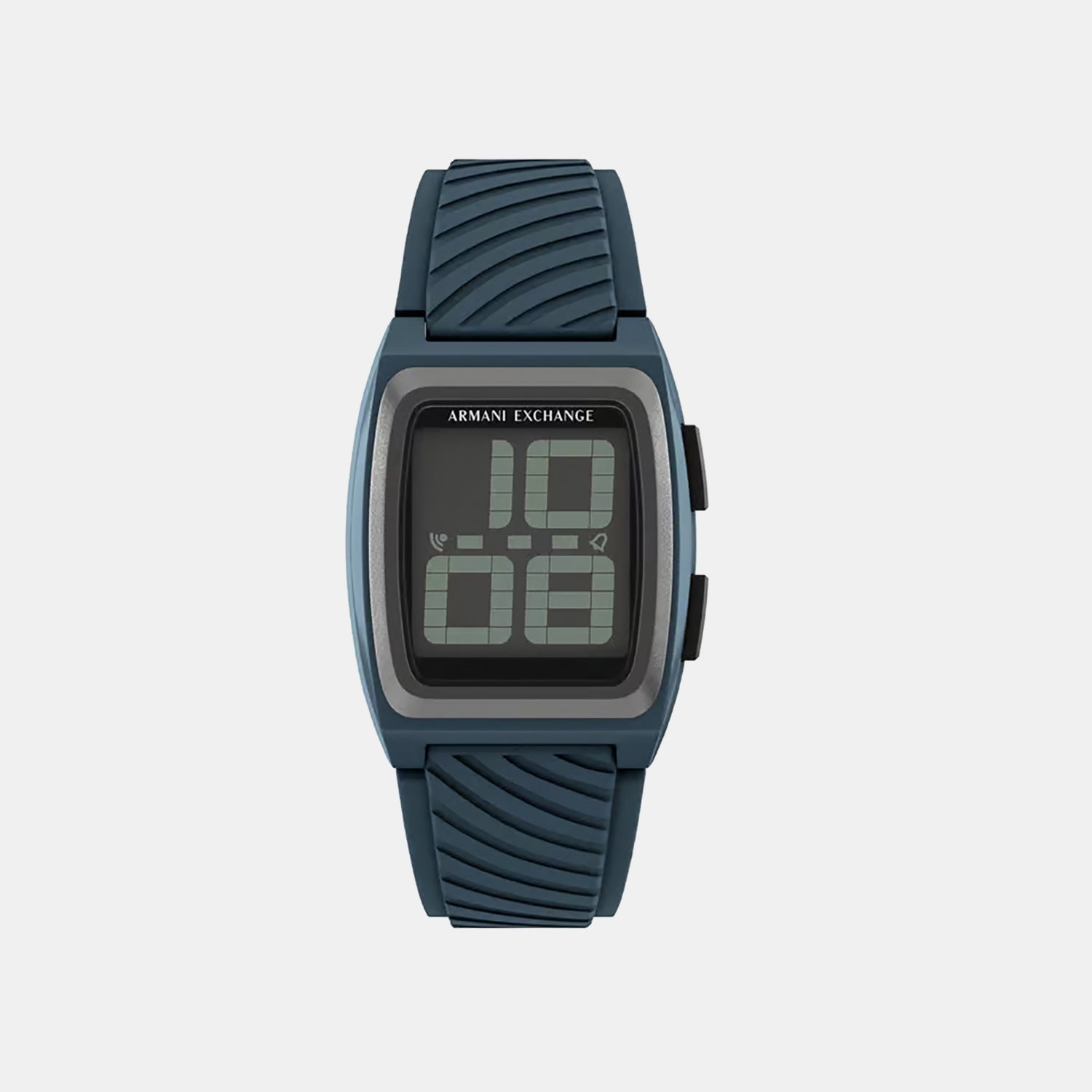 Men Quartz Grey Dial Digital Silicone Watch AX2970