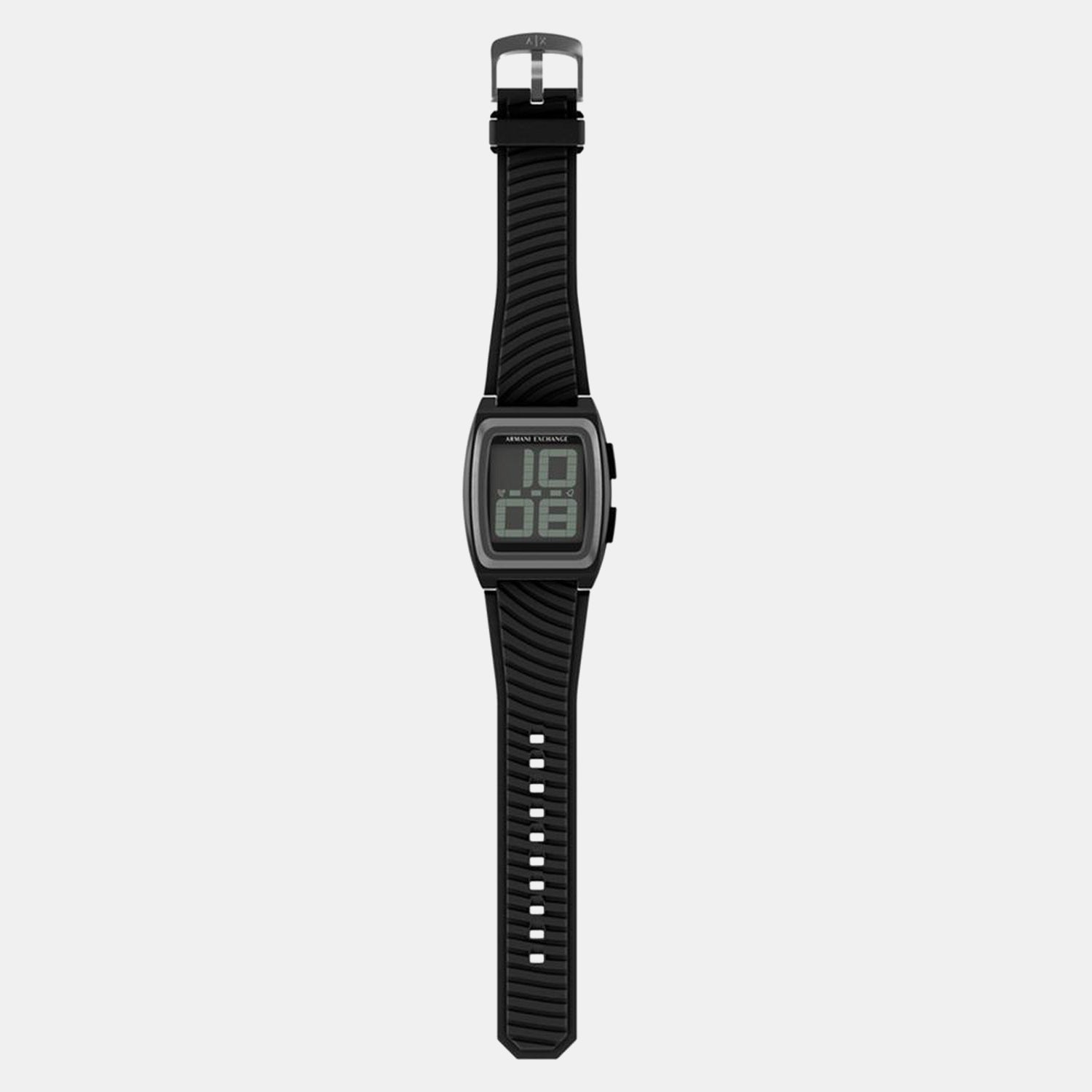 Men Quartz Black Dial Digital Silicone Watch AX2971